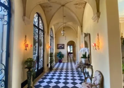 custom mansion hallway